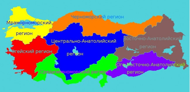 Карта Турции