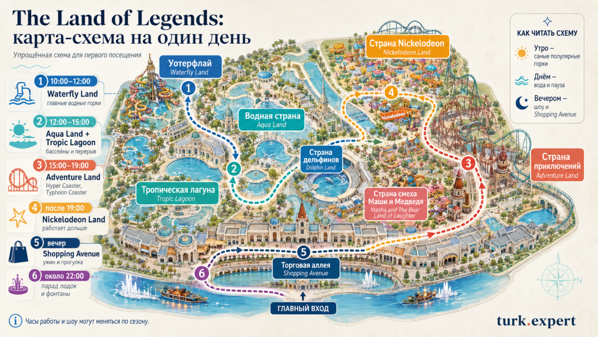The Land of Legends в Белеке: билеты, аттракционы, как добраться и спланировать день