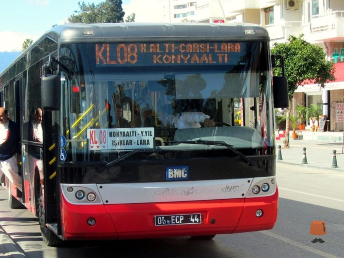 Автобус KL08 из Лары в центр Антальи и Коньяалты