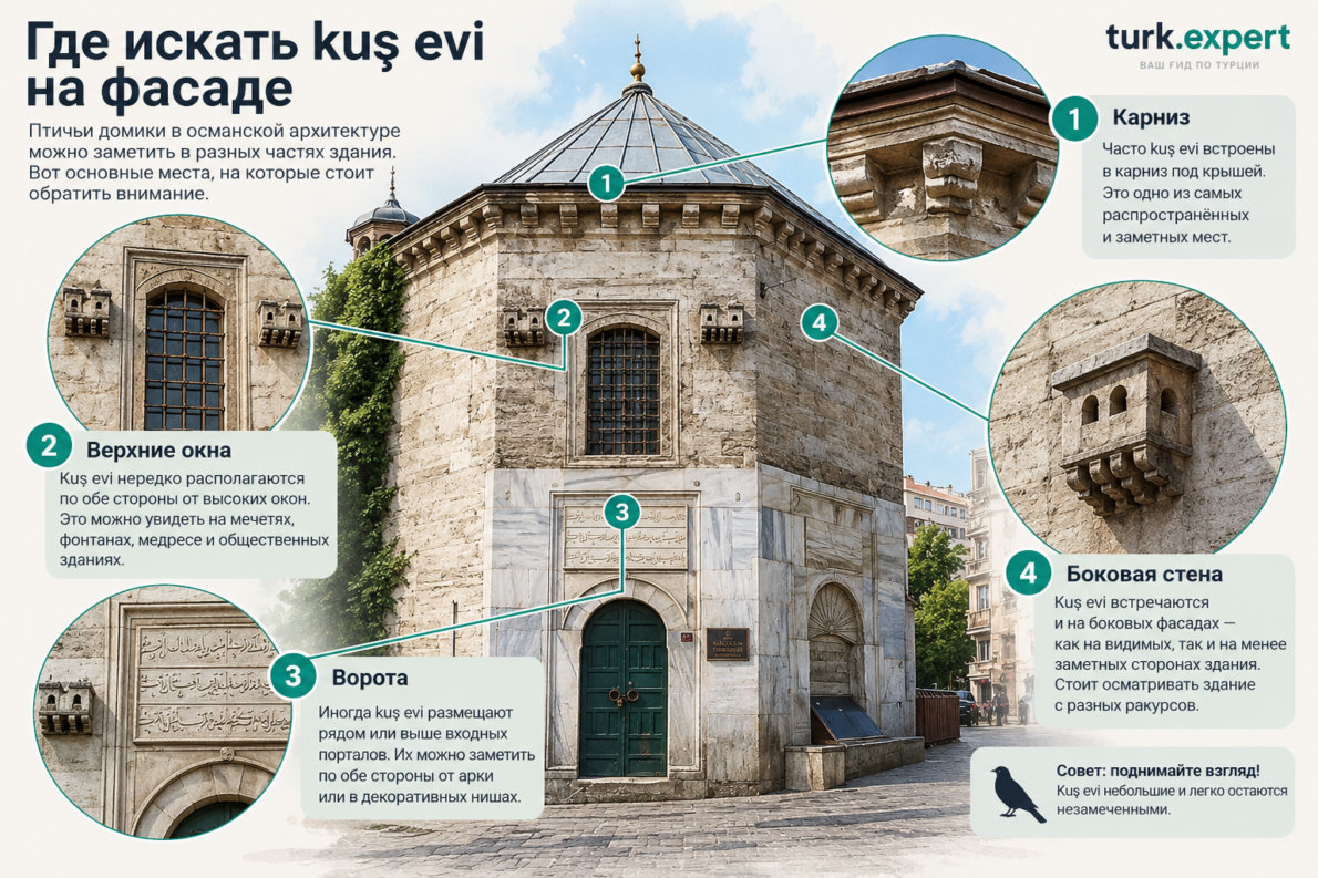 Птичьи дворцы Стамбула: что такое kuş evleri и где их искать