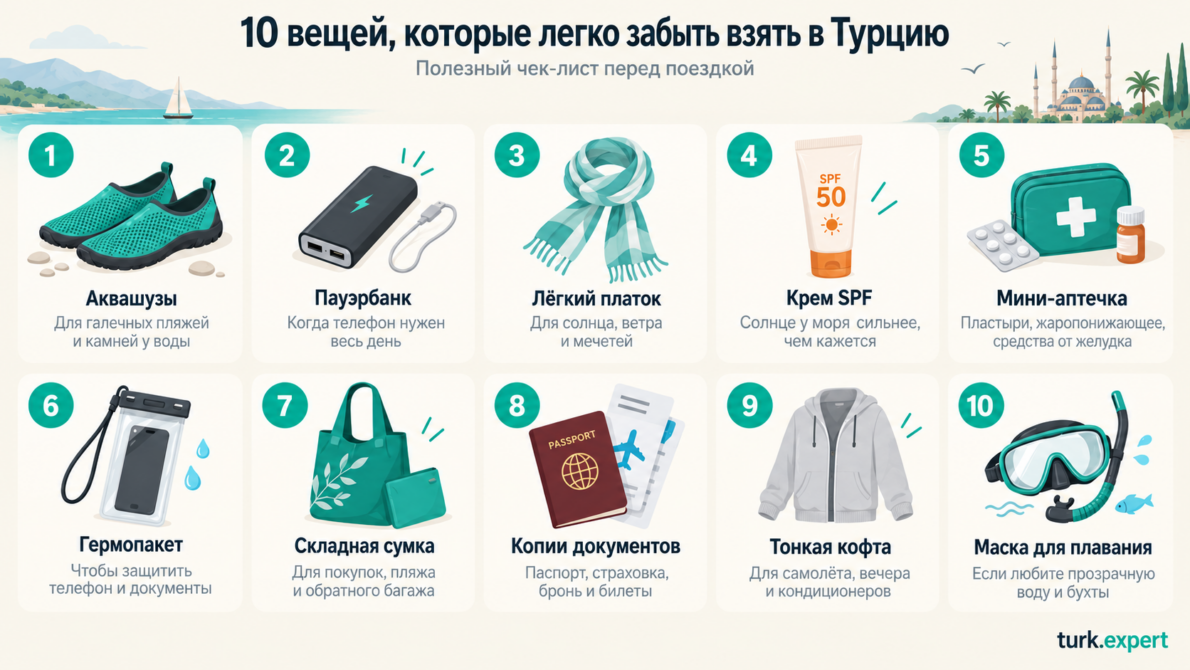 Что взять в Турцию: неожиданные вещи, которые действительно пригодятся