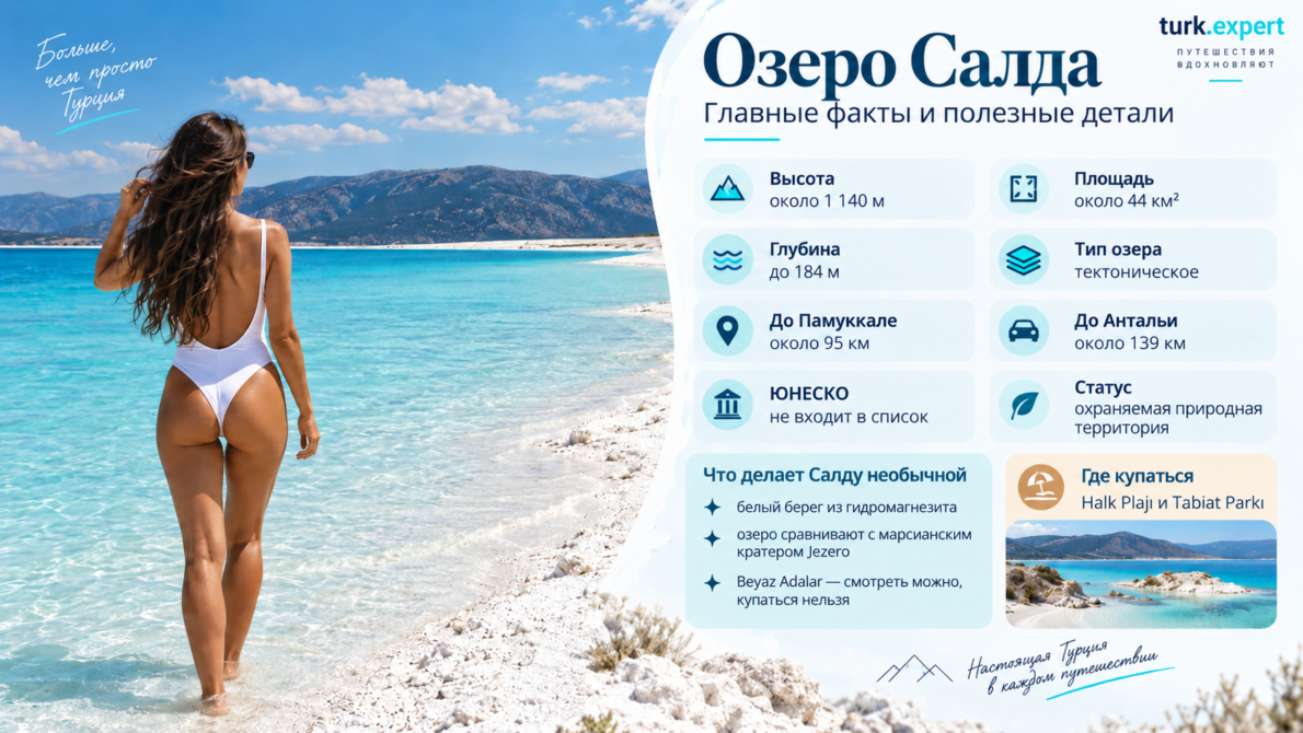Озеро Салда без открыток: где купаться, что закрыто и к какому берегу ехать на Турецких Мальдивах