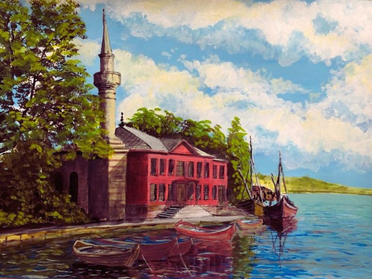 Мечеть Каймак Мустафы-паши в Кулели: красный дом с минаретом на Босфоре