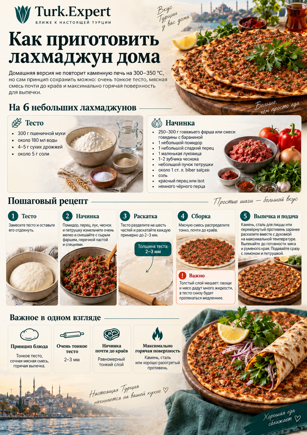 Лахмаджун: тонкое тесто, мясо, лимон — и никакой пиццы