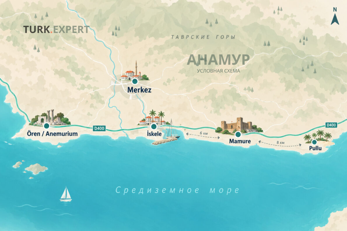 Анамур: крепость у моря, античный город и длинные пляжи